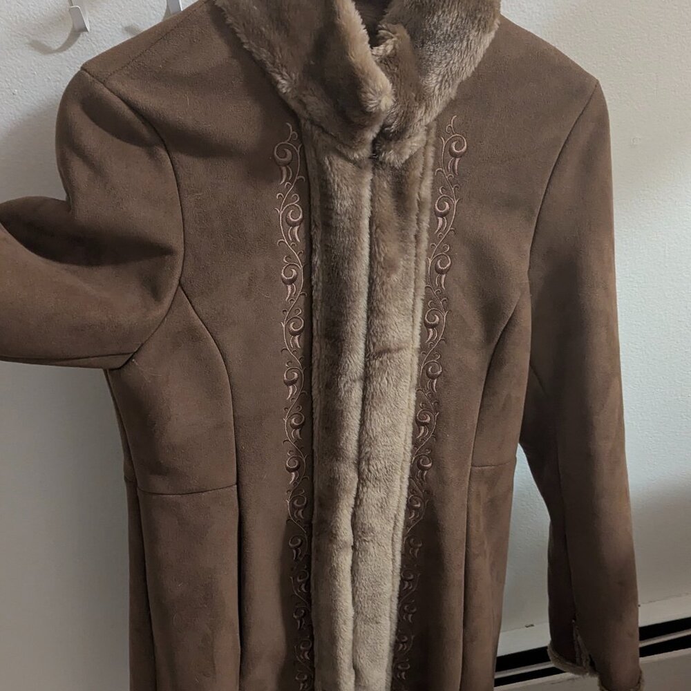 Vegan winter duster cottagecore